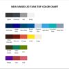 tank top color chart - Boruto Store