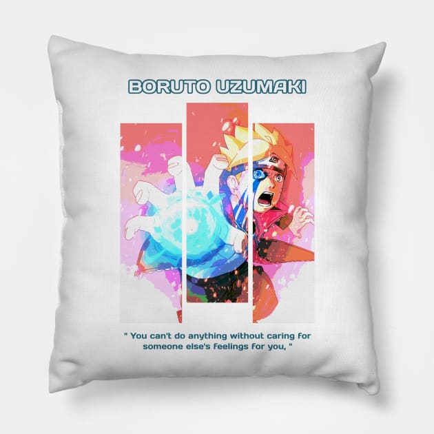 Boruto Uzumaki Color Design Pillow - Boruto Store