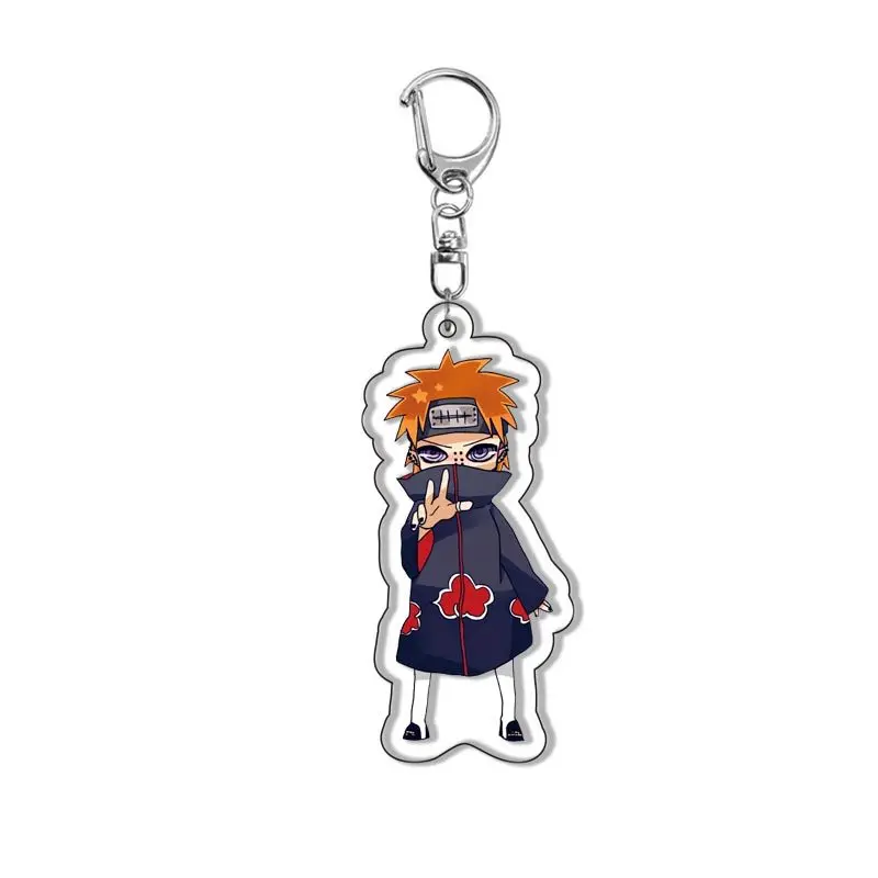 kf S4cc77d6202bb4d2ab2e3e8c83523d947b Anime NARUTO Akatsuki Red Cloud Pain Hoshigaki Kisame Kakuzu Sasori Zetsu Hidan Cosplay Acrylic Key Chain - Boruto Store
