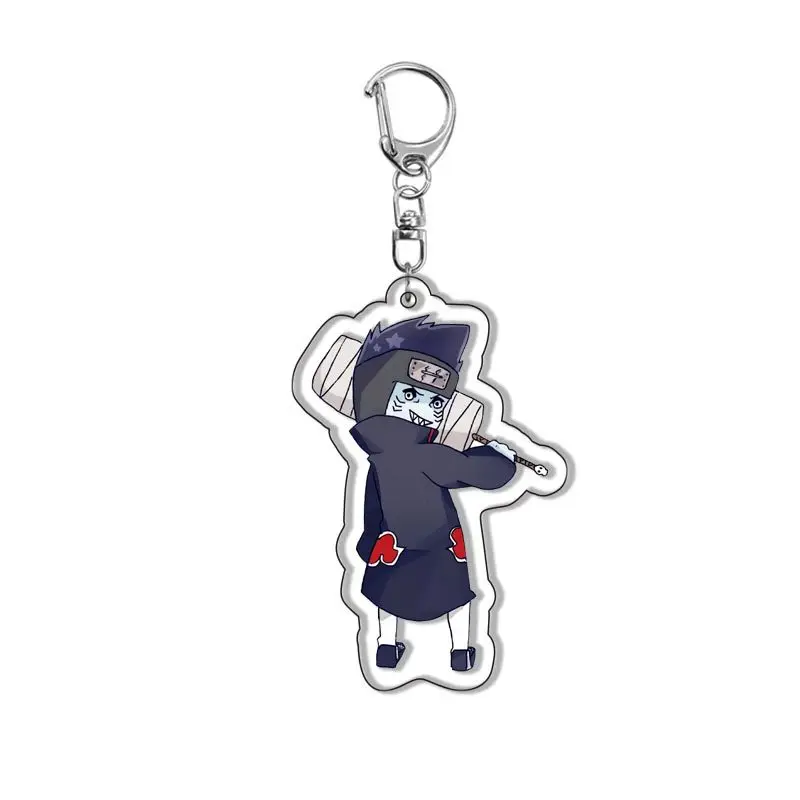 kf S5d2096b305834d0db28a61cefc716318V Anime NARUTO Akatsuki Red Cloud Pain Hoshigaki Kisame Kakuzu Sasori Zetsu Hidan Cosplay Acrylic Key Chain - Boruto Store
