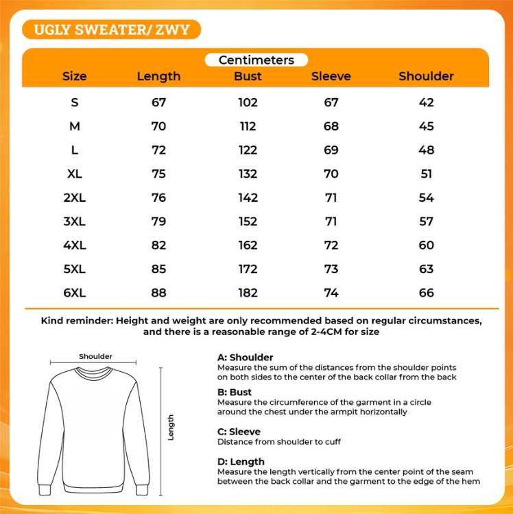 3D UGLY SWEATER - Boruto Store
